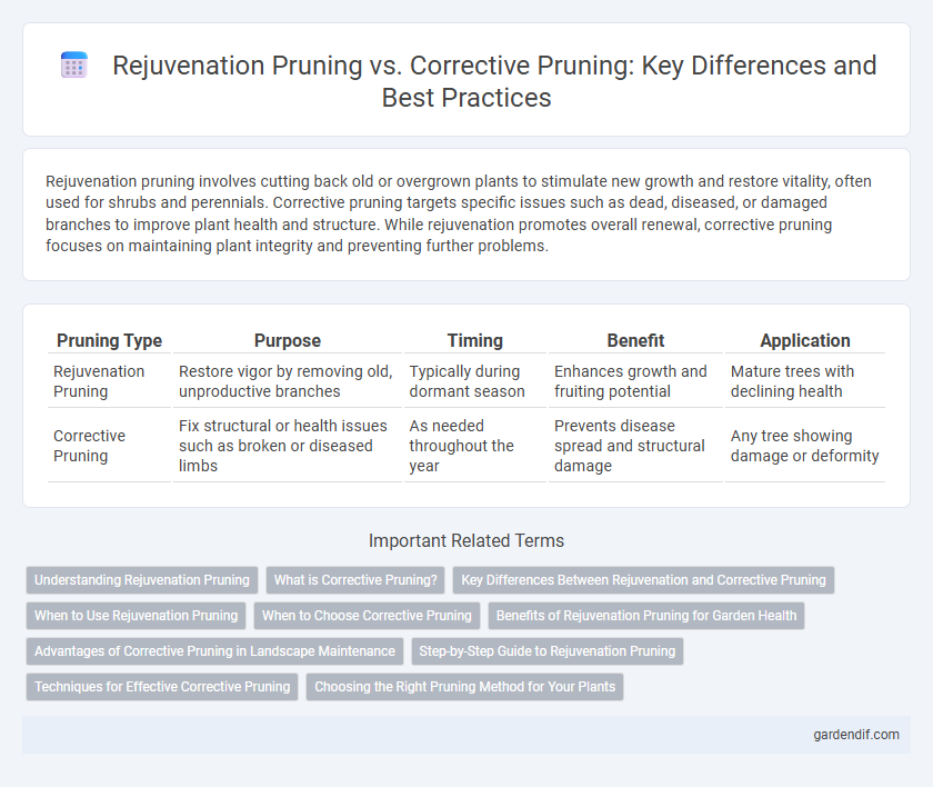 Rejuvenation Pruning vs. Corrective Pruning: Key Differences and Best Practices