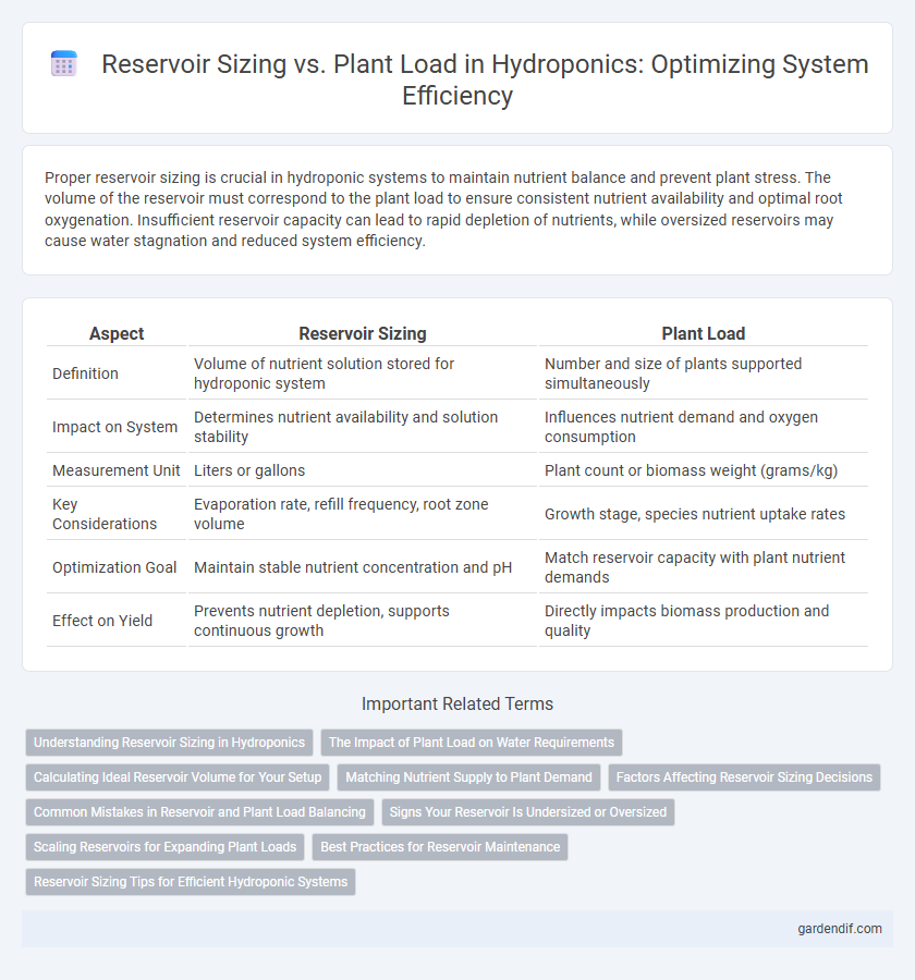 Reservoir Sizing vs. Plant Load in Hydroponics: Optimizing System Efficiency