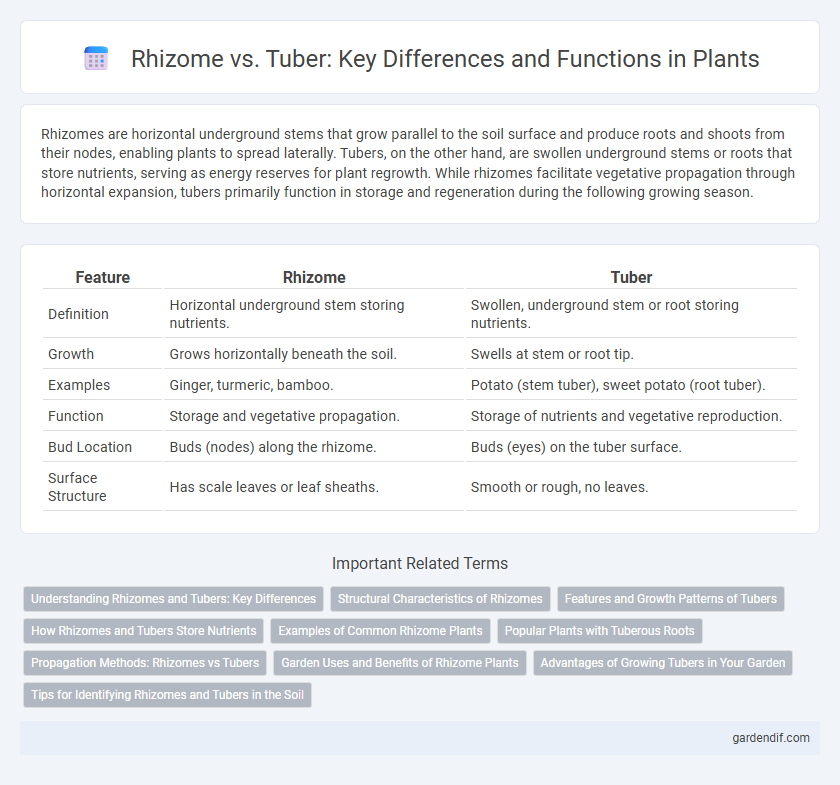 Rhizome vs. Tuber: Key Differences and Functions in Plants