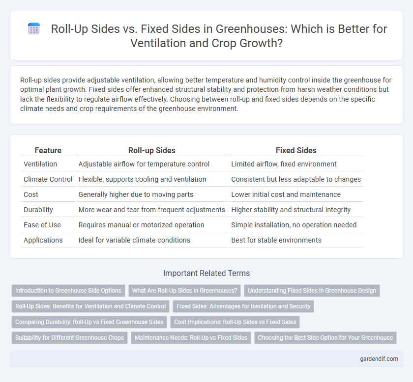 Roll-Up Sides vs. Fixed Sides in Greenhouses: Which is Better for Ventilation and Crop Growth?