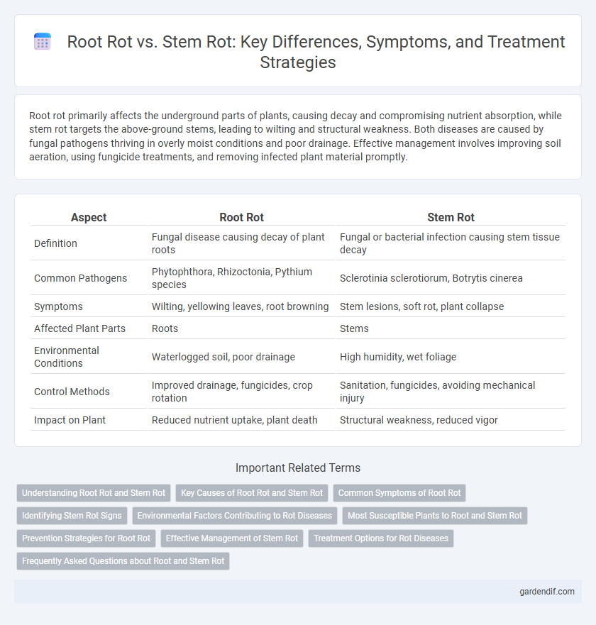 Root Rot vs. Stem Rot: Key Differences, Symptoms, and Treatment Strategies