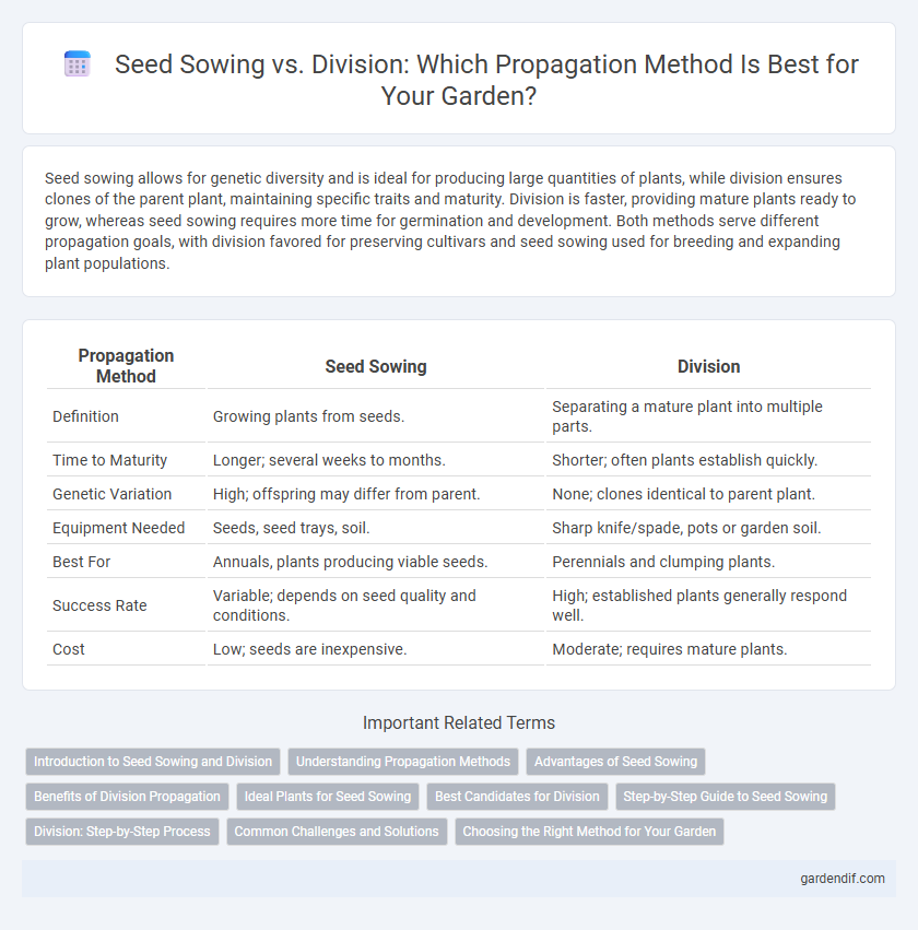 Seed Sowing vs. Division: Which Propagation Method Is Best for Your Garden?