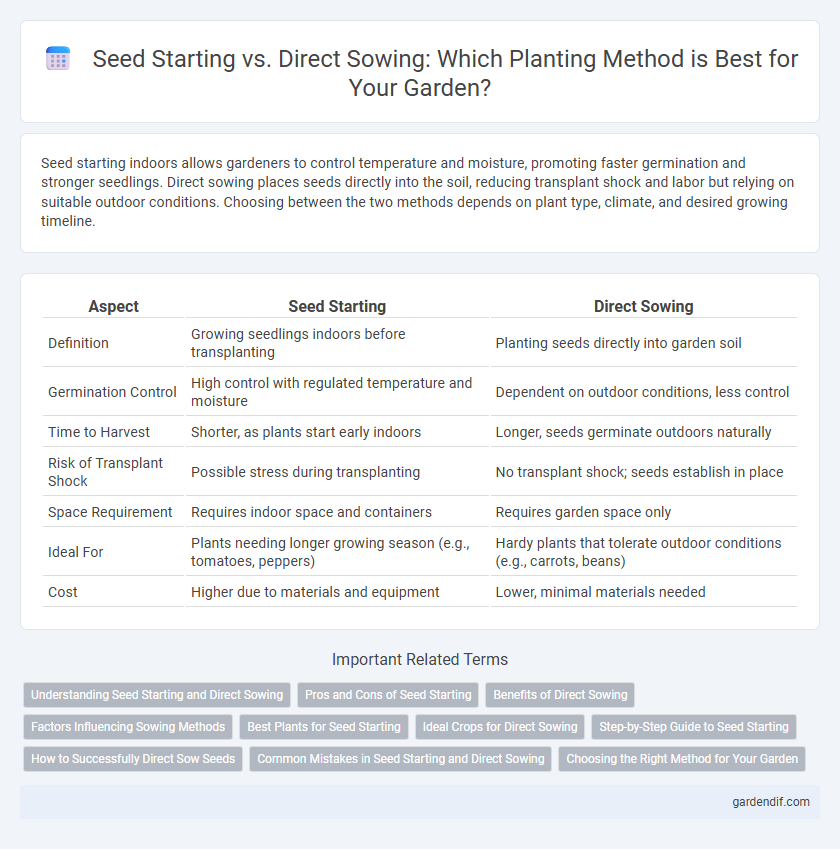 Seed Starting vs. Direct Sowing: Which Planting Method is Best for Your Garden?