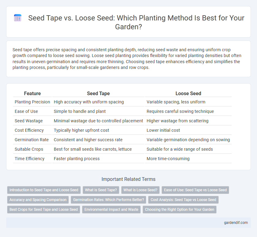 Seed Tape vs. Loose Seed: Which Planting Method Is Best for Your Garden?