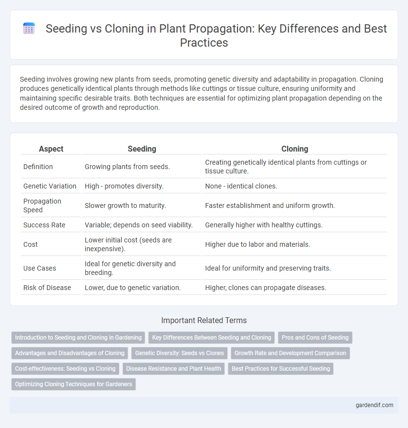 Seeding vs Cloning in Plant Propagation: Key Differences and Best Practices
