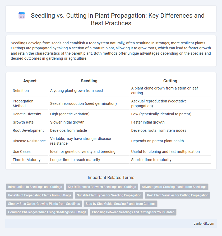 Seedling vs. Cutting in Plant Propagation: Key Differences and Best Practices