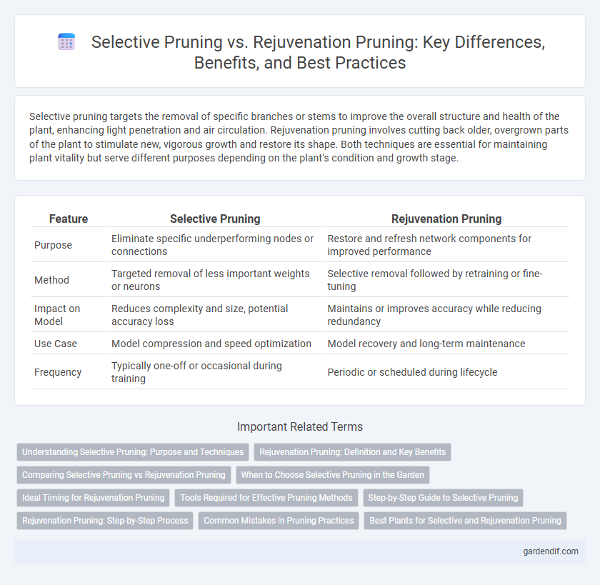 Selective Pruning vs. Rejuvenation Pruning: Key Differences, Benefits, and Best Practices