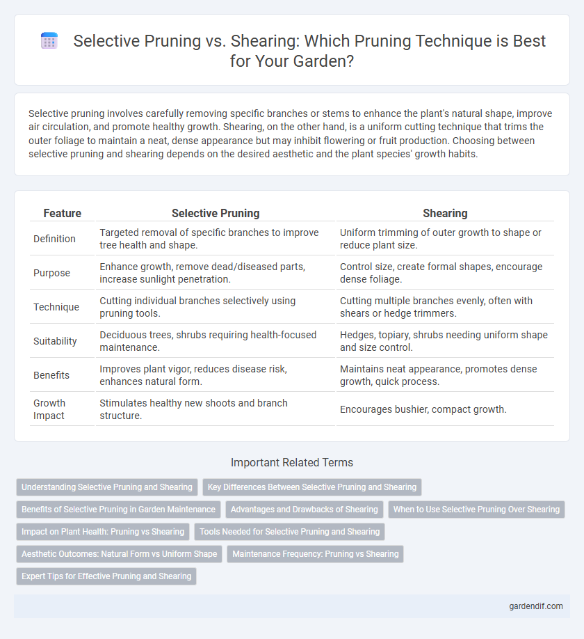 Selective Pruning vs. Shearing: Which Pruning Technique is Best for Your Garden?