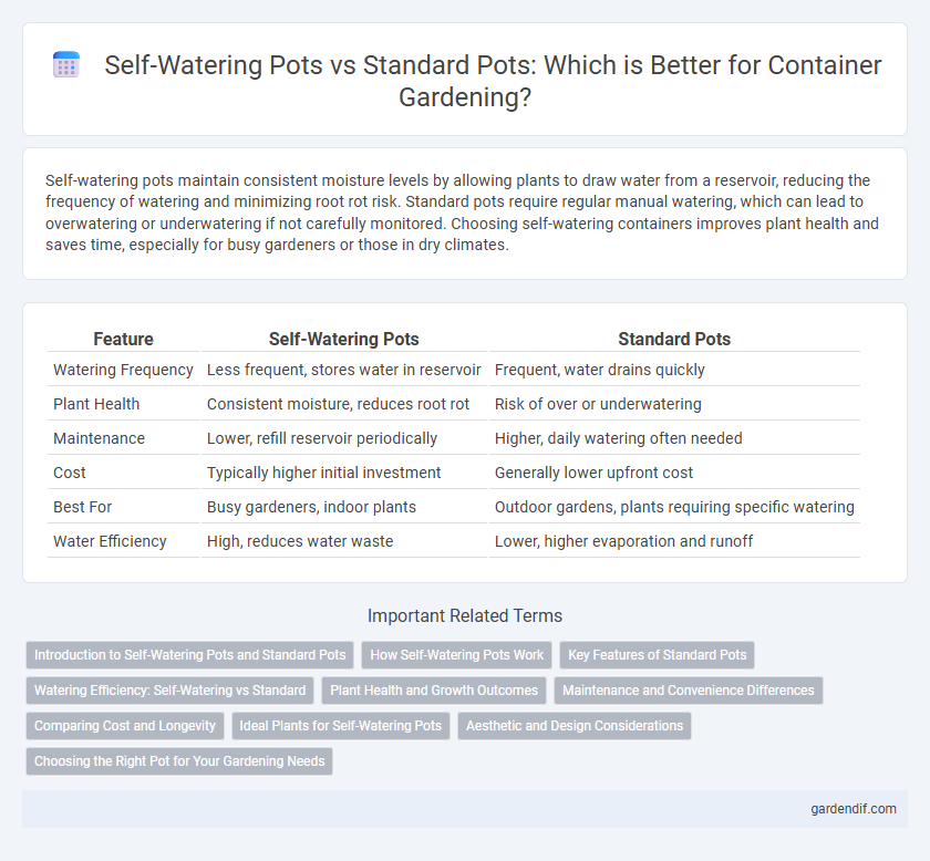 Self-Watering Pots vs Standard Pots: Which is Better for Container Gardening?