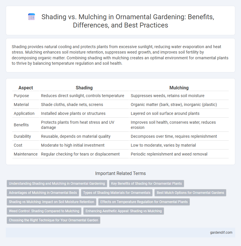 Shading vs. Mulching in Ornamental Gardening: Benefits, Differences, and Best Practices