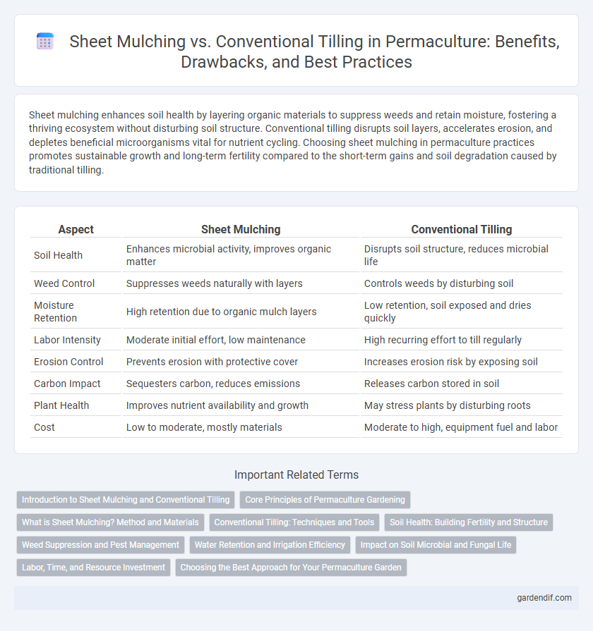 Sheet Mulching vs. Conventional Tilling in Permaculture: Benefits, Drawbacks, and Best Practices