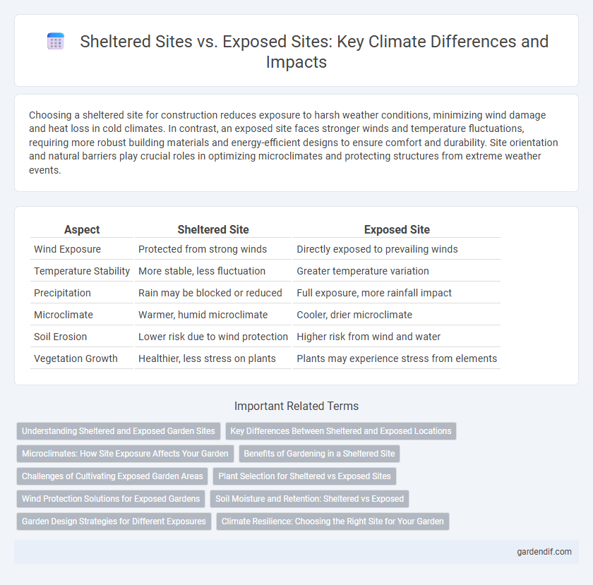 Sheltered Sites vs. Exposed Sites: Key Climate Differences and Impacts