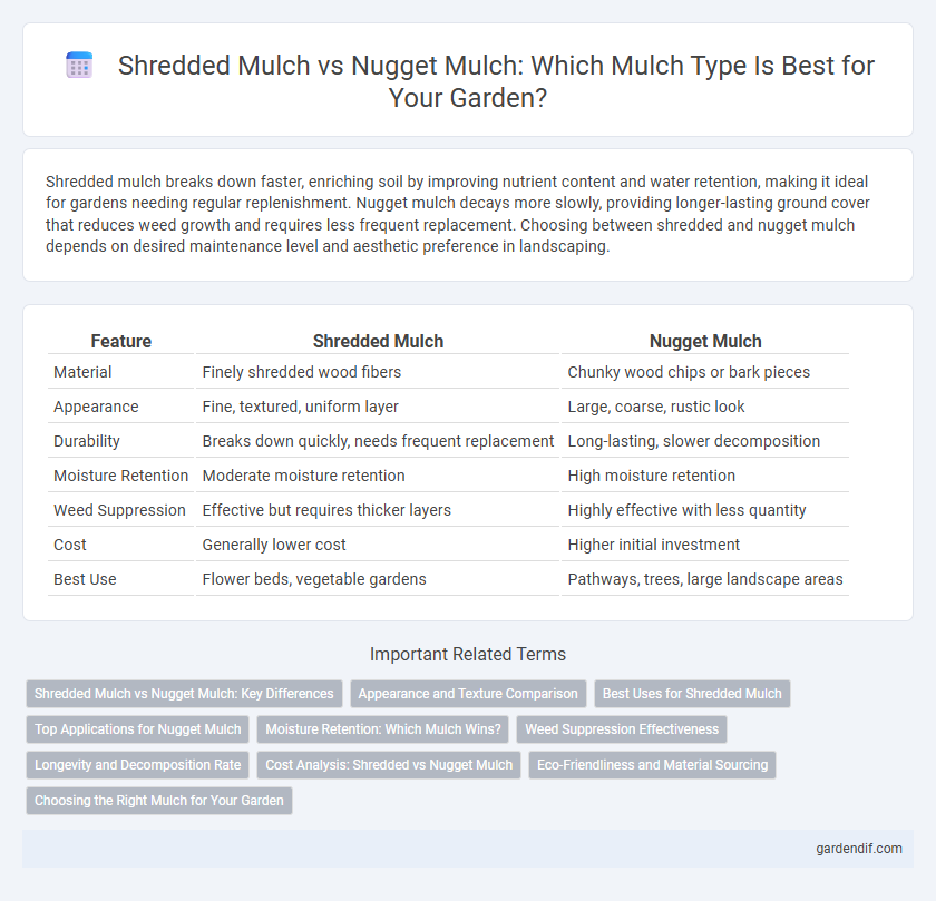 Shredded Mulch vs Nugget Mulch: Which Mulch Type Is Best for Your Garden?