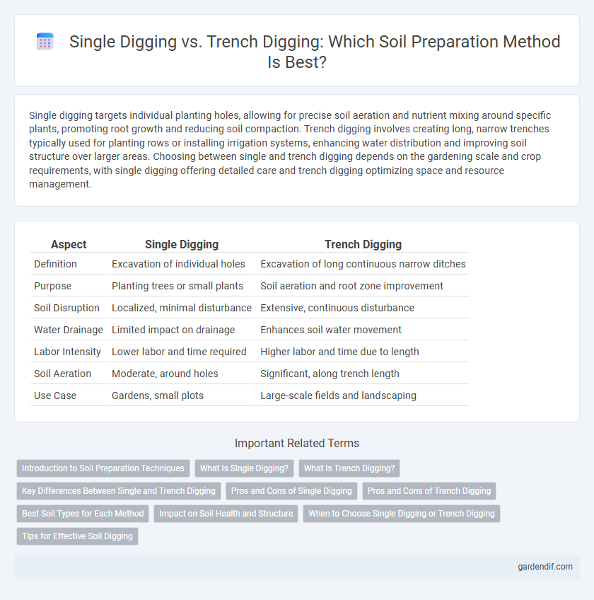 Single Digging vs. Trench Digging: Which Soil Preparation Method Is Best?
