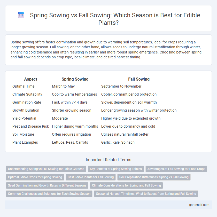 Spring Sowing vs Fall Sowing: Which Season is Best for Edible Plants?