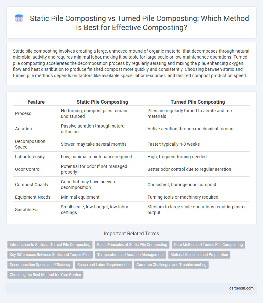 Static Pile Composting vs Turned Pile Composting: Which Method Is Best for Effective Composting?