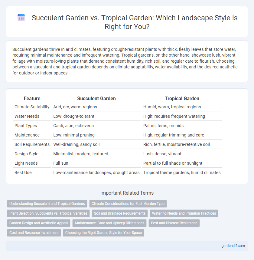 Succulent Garden vs. Tropical Garden: Which Landscape Style is Right for You?