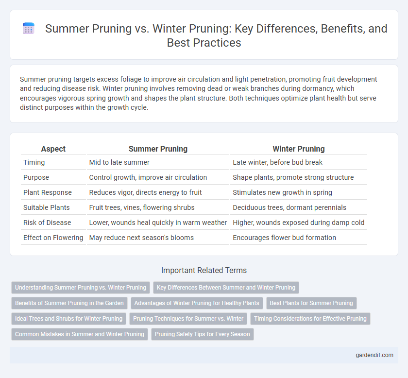 Summer Pruning vs. Winter Pruning: Key Differences, Benefits, and Best Practices