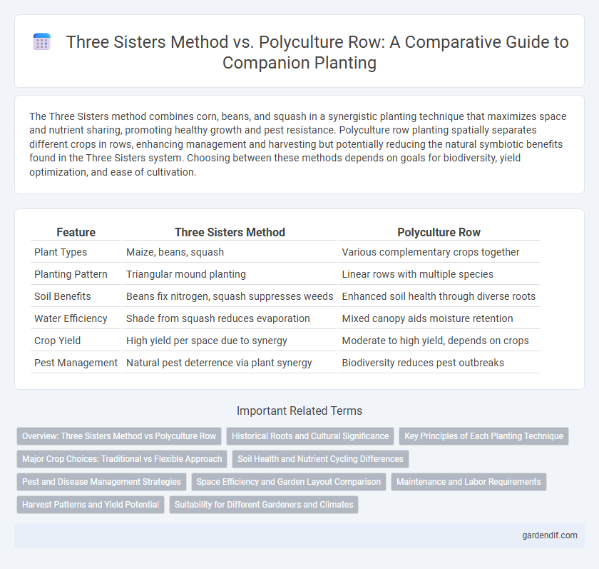 Three Sisters Method vs. Polyculture Row: A Comparative Guide to Companion Planting