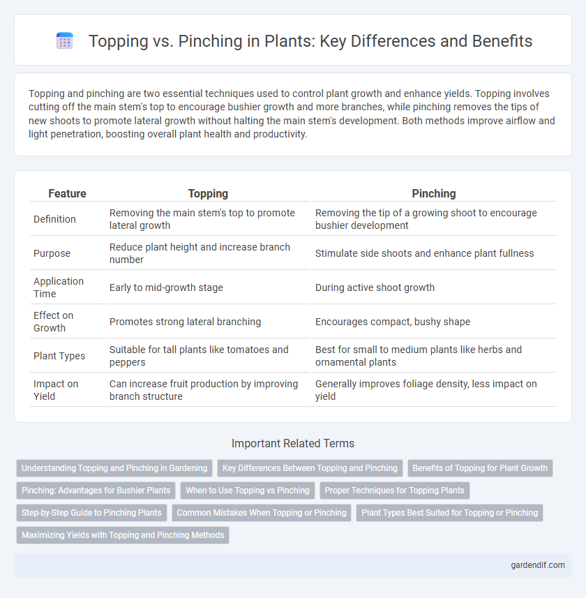 Topping vs. Pinching in Plants: Key Differences and Benefits