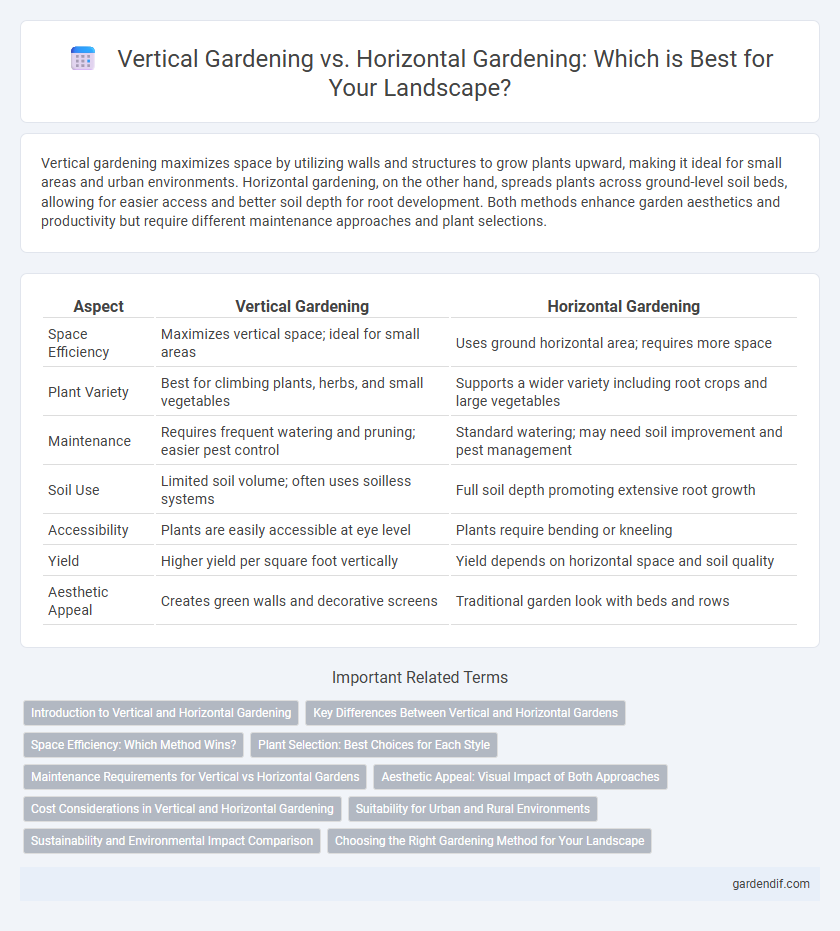 Vertical Gardening vs. Horizontal Gardening: Which is Best for Your Landscape?