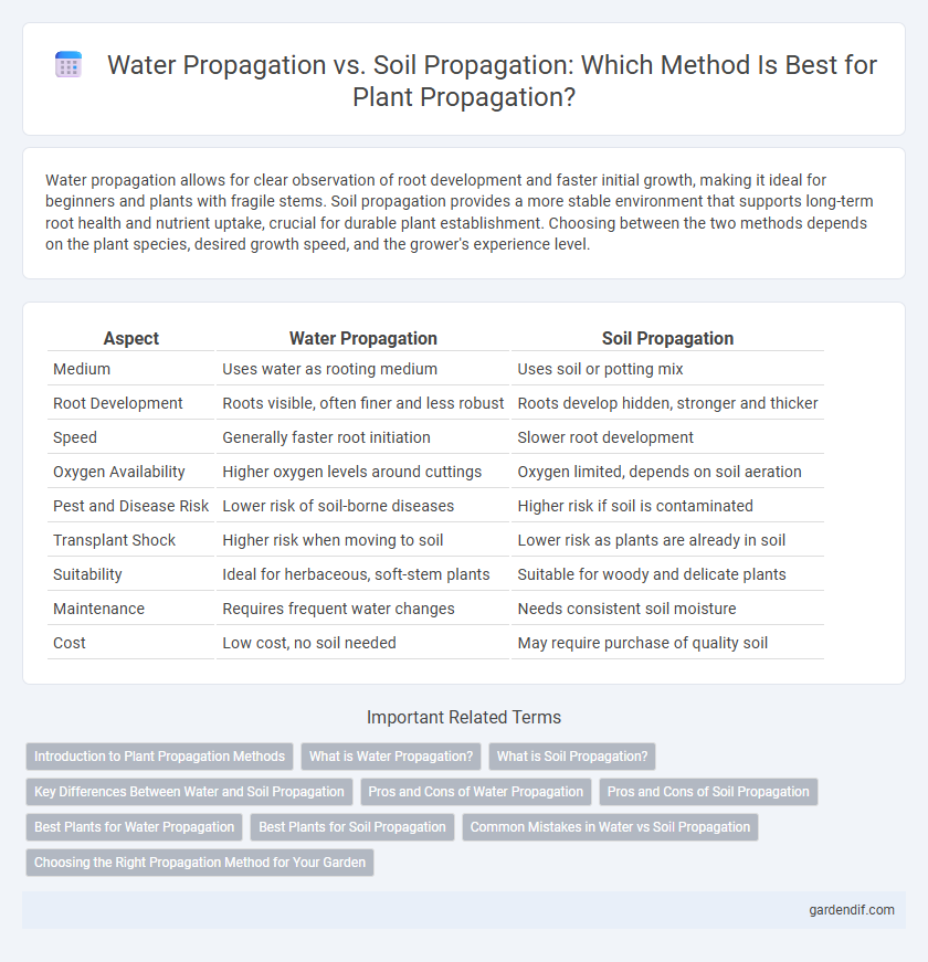 Water Propagation vs. Soil Propagation: Which Method Is Best for Plant Propagation?
