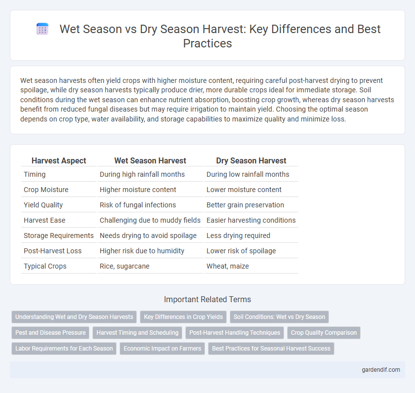 Wet Season vs Dry Season Harvest: Key Differences and Best Practices