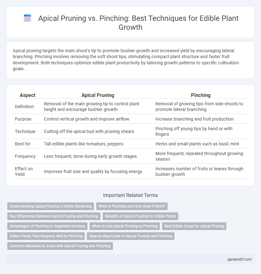 Apical Pruning vs. Pinching: Best Techniques for Edible Plant Growth