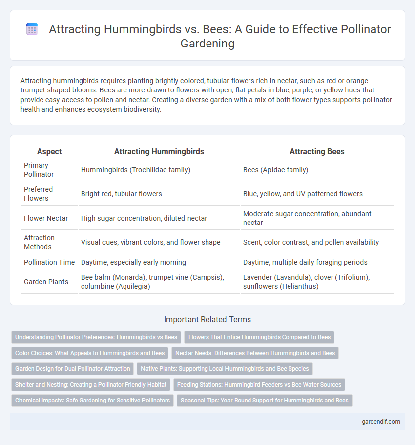 Attracting Hummingbirds vs. Bees: A Guide to Effective Pollinator Gardening