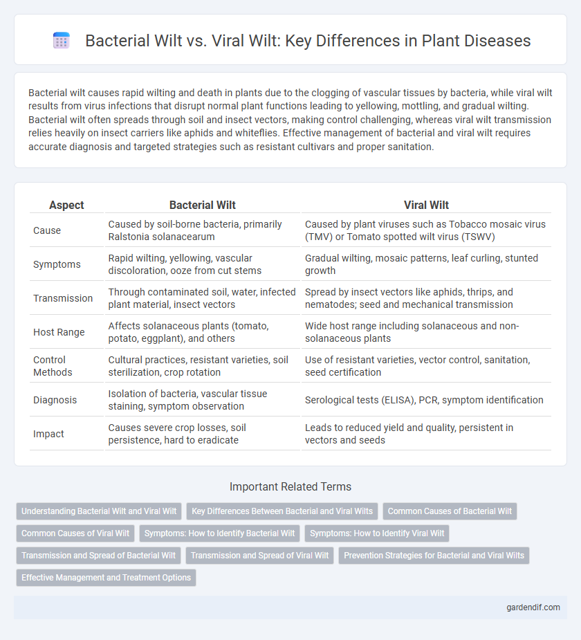 Bacterial Wilt vs. Viral Wilt: Key Differences in Plant Diseases