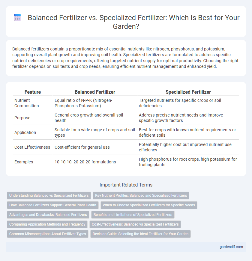 Balanced Fertilizer vs. Specialized Fertilizer: Which Is Best for Your Garden?