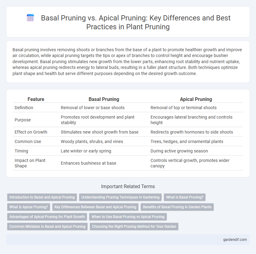 Basal Pruning vs. Apical Pruning: Key Differences and Best Practices in Plant Pruning