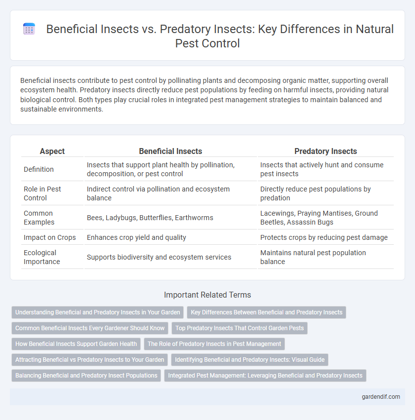 Beneficial Insects vs. Predatory Insects: Key Differences in Natural Pest Control