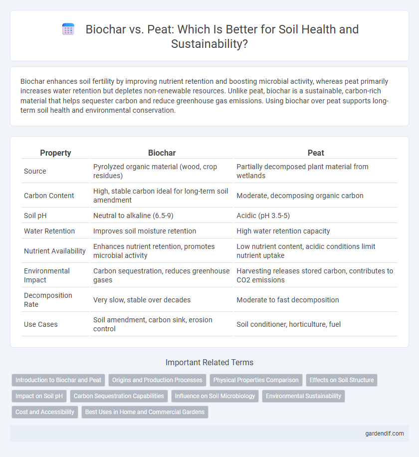 Biochar vs. Peat: Which Is Better for Soil Health and Sustainability?