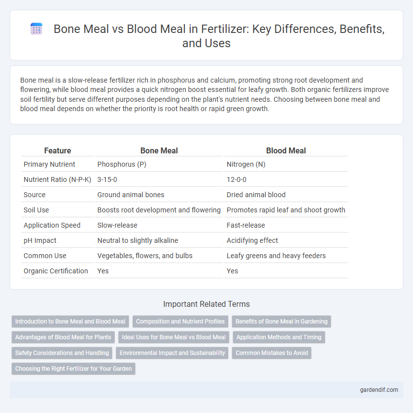 Bone Meal vs Blood Meal in Fertilizer: Key Differences, Benefits, and Uses