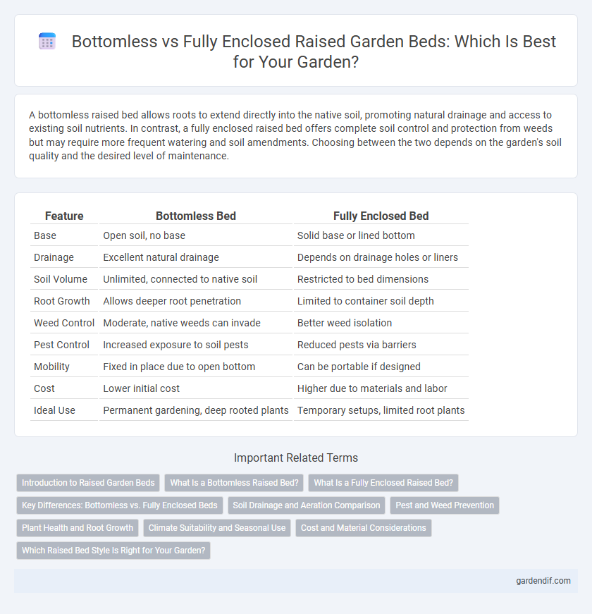 Bottomless vs Fully Enclosed Raised Garden Beds: Which Is Best for Your Garden?
