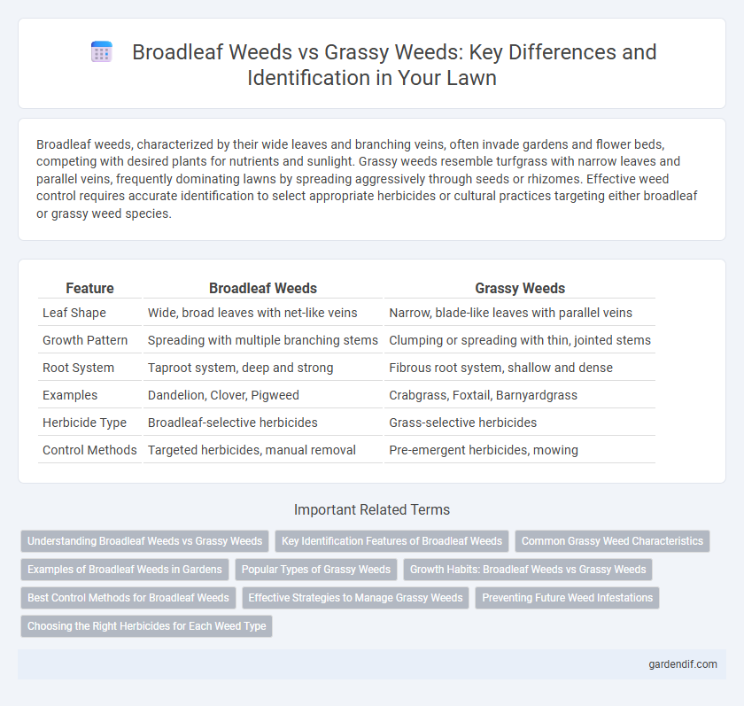 Broadleaf Weeds vs Grassy Weeds: Key Differences and Identification in Your Lawn