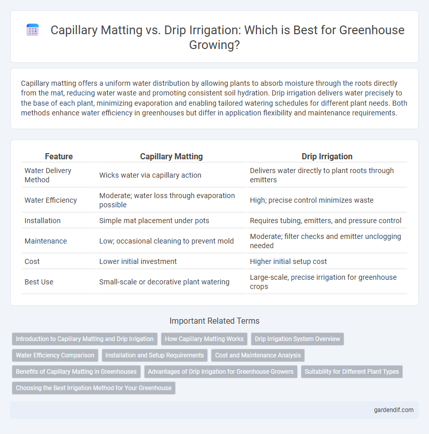 Capillary Matting vs. Drip Irrigation: Which is Best for Greenhouse Growing?