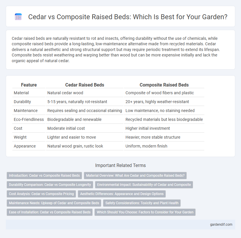 Cedar vs Composite Raised Beds: Which Is Best for Your Garden?