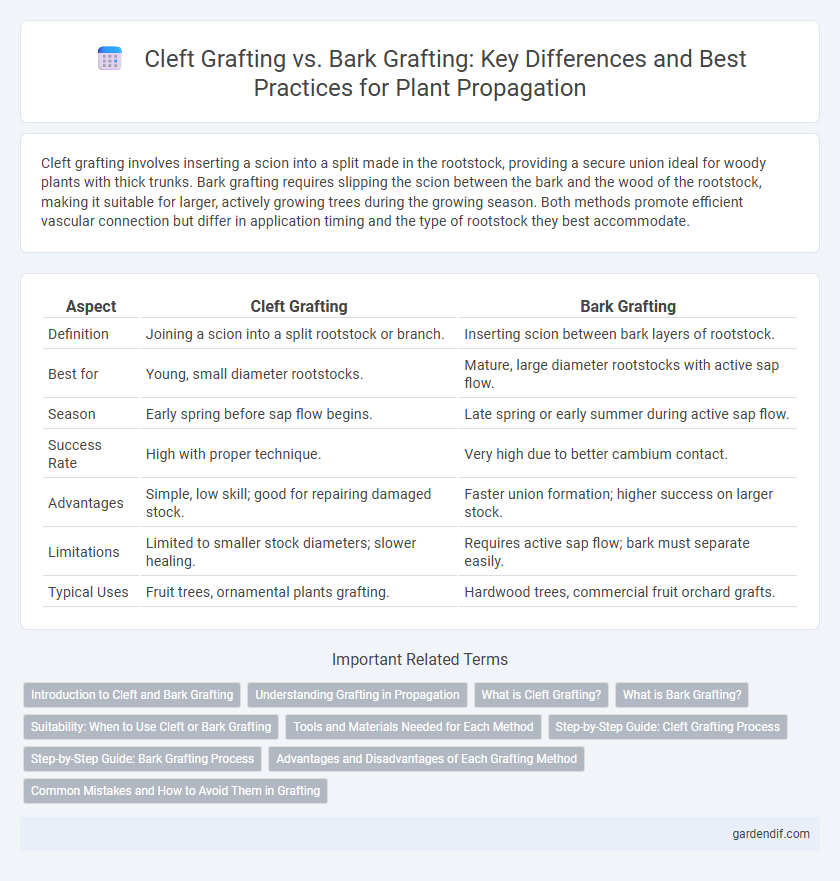 Cleft Grafting vs. Bark Grafting: Key Differences and Best Practices for Plant Propagation