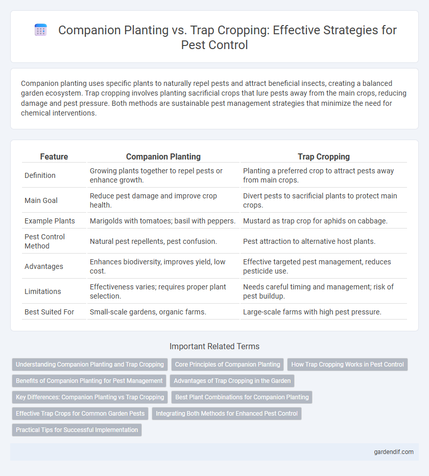 Companion Planting vs. Trap Cropping: Effective Strategies for Pest Control