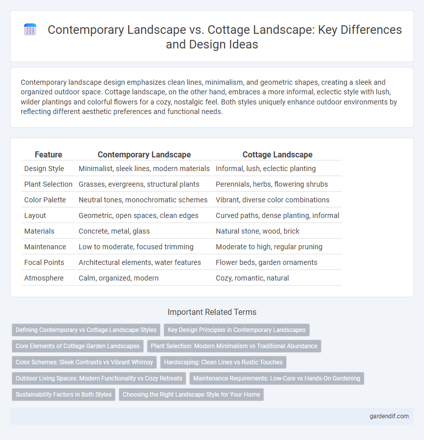 Contemporary Landscape vs. Cottage Landscape: Key Differences and Design Ideas