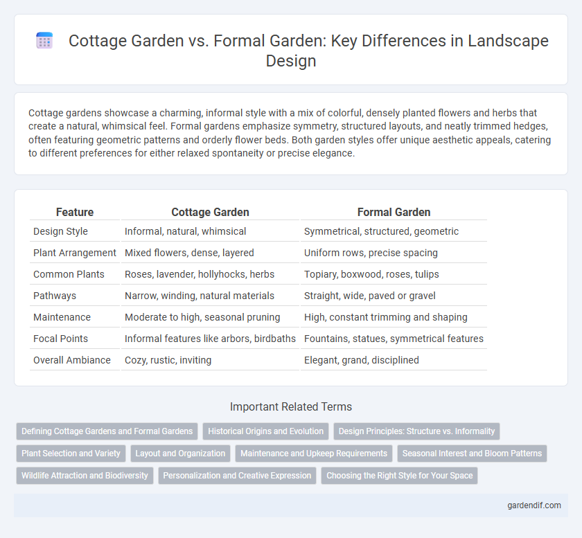 Cottage Garden vs. Formal Garden: Key Differences in Landscape Design