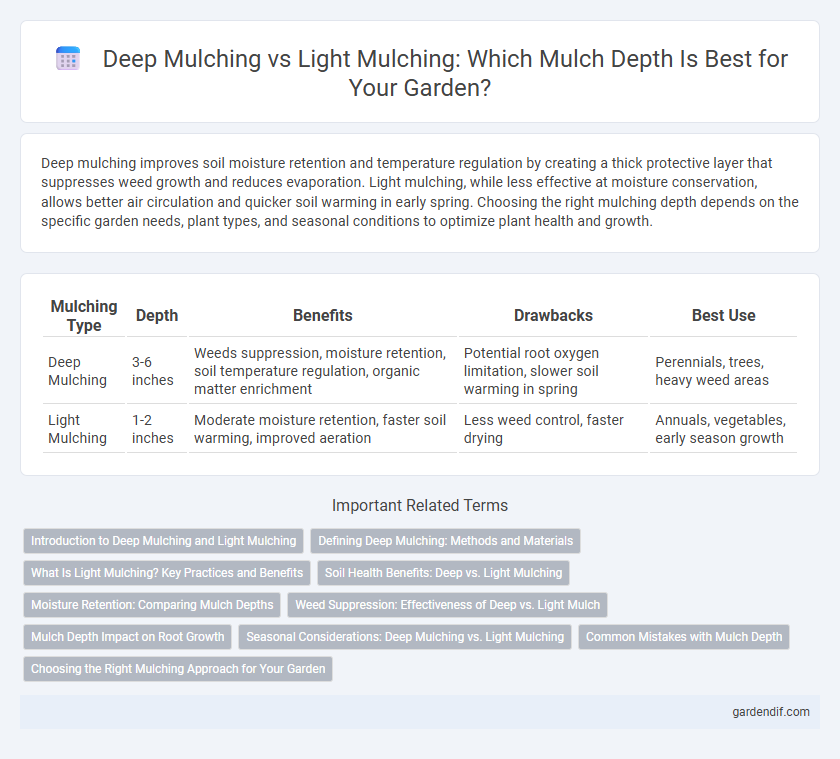 Deep Mulching vs Light Mulching: Which Mulch Depth Is Best for Your Garden?