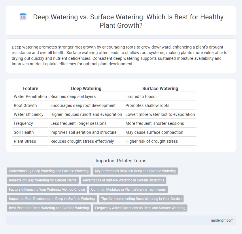 Deep Watering vs. Surface Watering: Which Is Best for Healthy Plant Growth?
