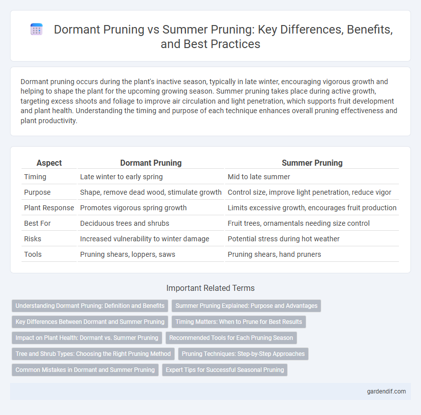 Dormant Pruning vs Summer Pruning: Key Differences, Benefits, and Best Practices
