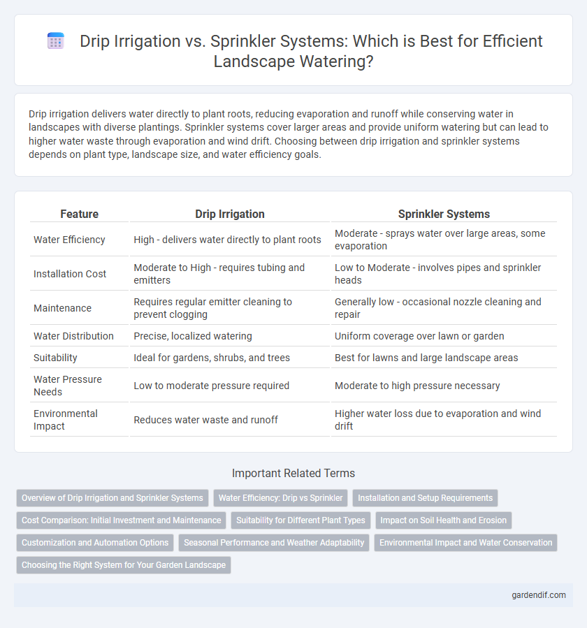 Drip Irrigation vs. Sprinkler Systems: Which is Best for Efficient Landscape Watering?
