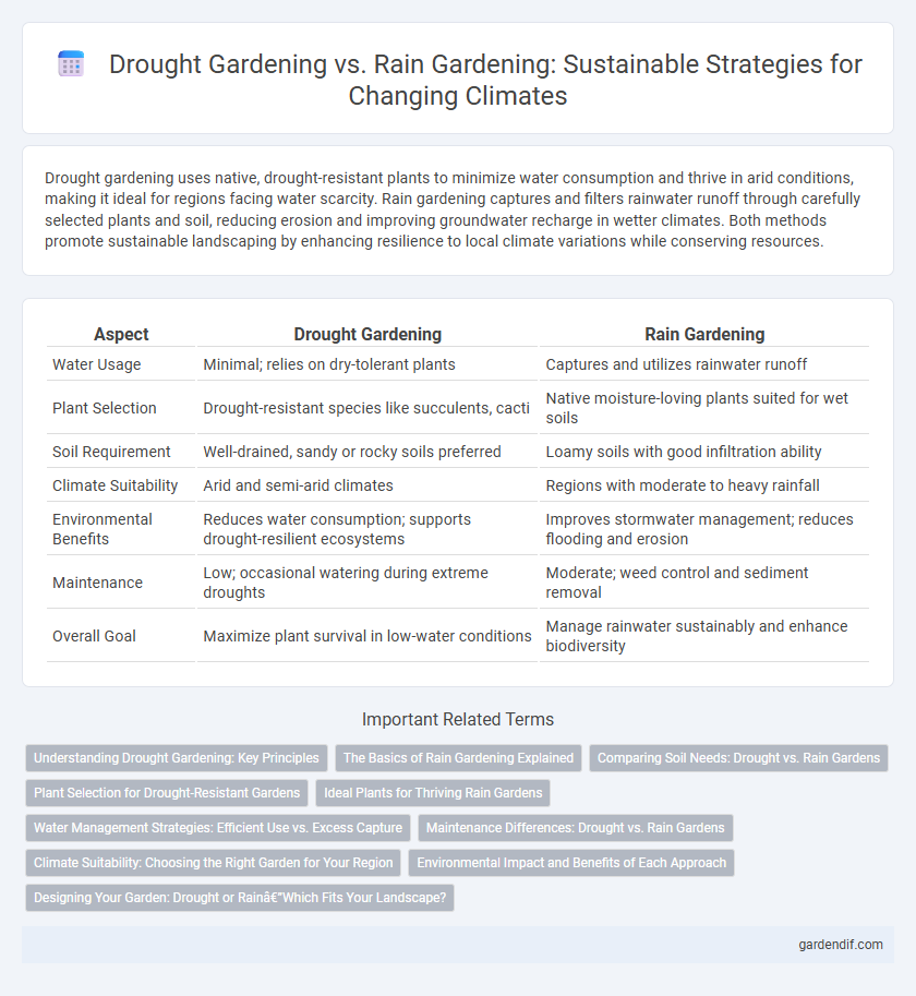 Drought Gardening vs. Rain Gardening: Sustainable Strategies for Changing Climates