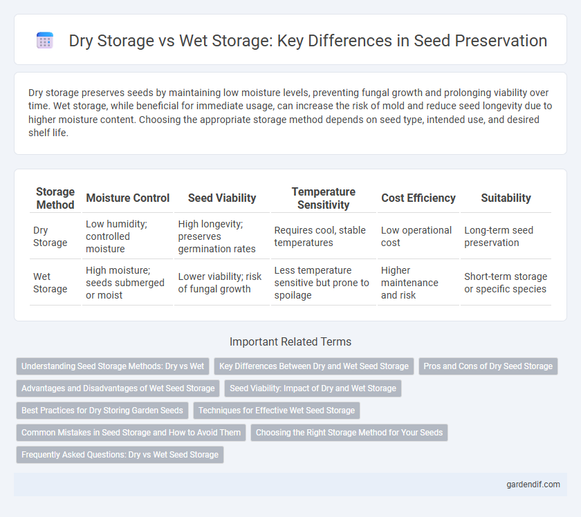 Dry Storage vs Wet Storage: Key Differences in Seed Preservation