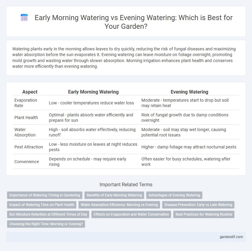 Early Morning Watering vs Evening Watering: Which is Best for Your Garden?